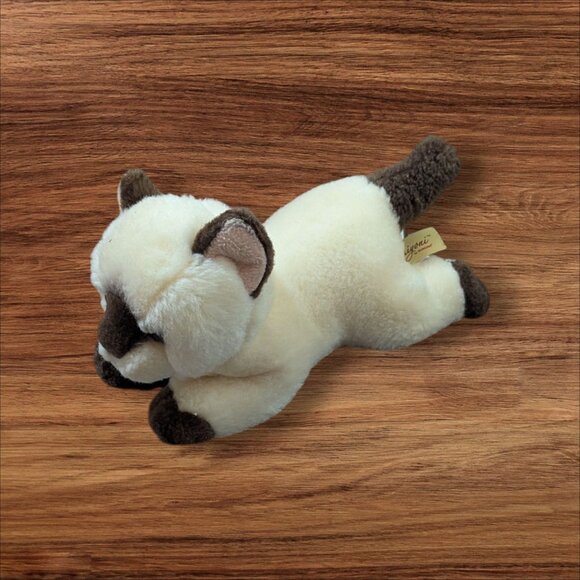 Miyoni by Aurora Siamese Cat Plush Kitten Stuffed Animal toy  Blue eyes - Picture 1 of 8